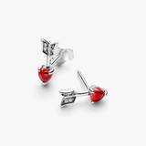 Pendientes Pandora Flecha y Corazón Cristal de Murano | 293668C01