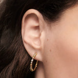 Pendientes de Aro PDPAOLA Lotus  Plata Baño Oro | AR01-C78-U