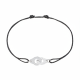 Pulsera Dinh Van Cordón Menottes Oro Blanco