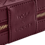 Joyero WOLF x Liberty Piel Borgoña Medium - 381327