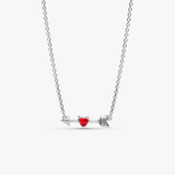 Collar Pandora Flecha y Corazón Cristal de Murano | 393669C01