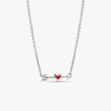 Collar Pandora Flecha y Corazón Cristal de Murano | 393669C01