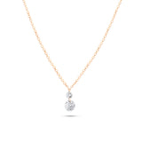 Colgante Diamante al Aire Brown en Oro Rosa