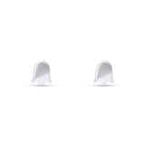 Pendientes Infantiles Fantasma en Oro Blanco