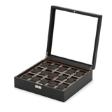 Caja para Relojes WOLF Roadster Piel Negra - 477756