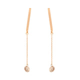 Pendientes Barra con Diamantes Brown al Aire