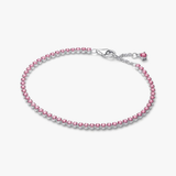 Pulsera Pandora de Tenis Fina Rosa | 593927C02