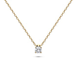 Colgante Solitario Diamante 0,17 cts en Oro Amarillo