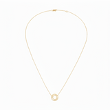 Collar Dinh Van Pulse Redondo Oro Amarillo y Diamantes