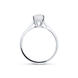Anillo de Compromiso Solitario de Diamante 0.80 cts Brillante en Oro Blanco