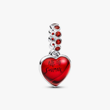 Charm Pandora Colgante Doble Corazón Cristal de Muran | 794429C01