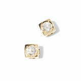 Pendientes Dinh Van Le Cube Diamant Oro Amarillo L