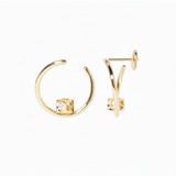 Aros Le Cube Diamant Oro Amarillo