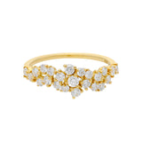 Anillo Bloom En Oro Amarillo Con Diamantes 0,70 cts