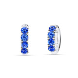 Pendientes de Aro con Zafiros 1,86 cts en Oro Blanco