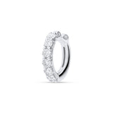 Ear Cuff Individual con Diamantes en Oro Blanco