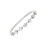 Anillo Line de Diamantes en Oro Blanco