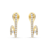 Pendientes de Colgar con Diamantes en Oro Amarillo