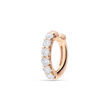 Pendiente Ear Cuff con Diamantes en Oro Rosa