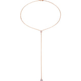 Collar Lariat en Oro Rosa y Diamantes