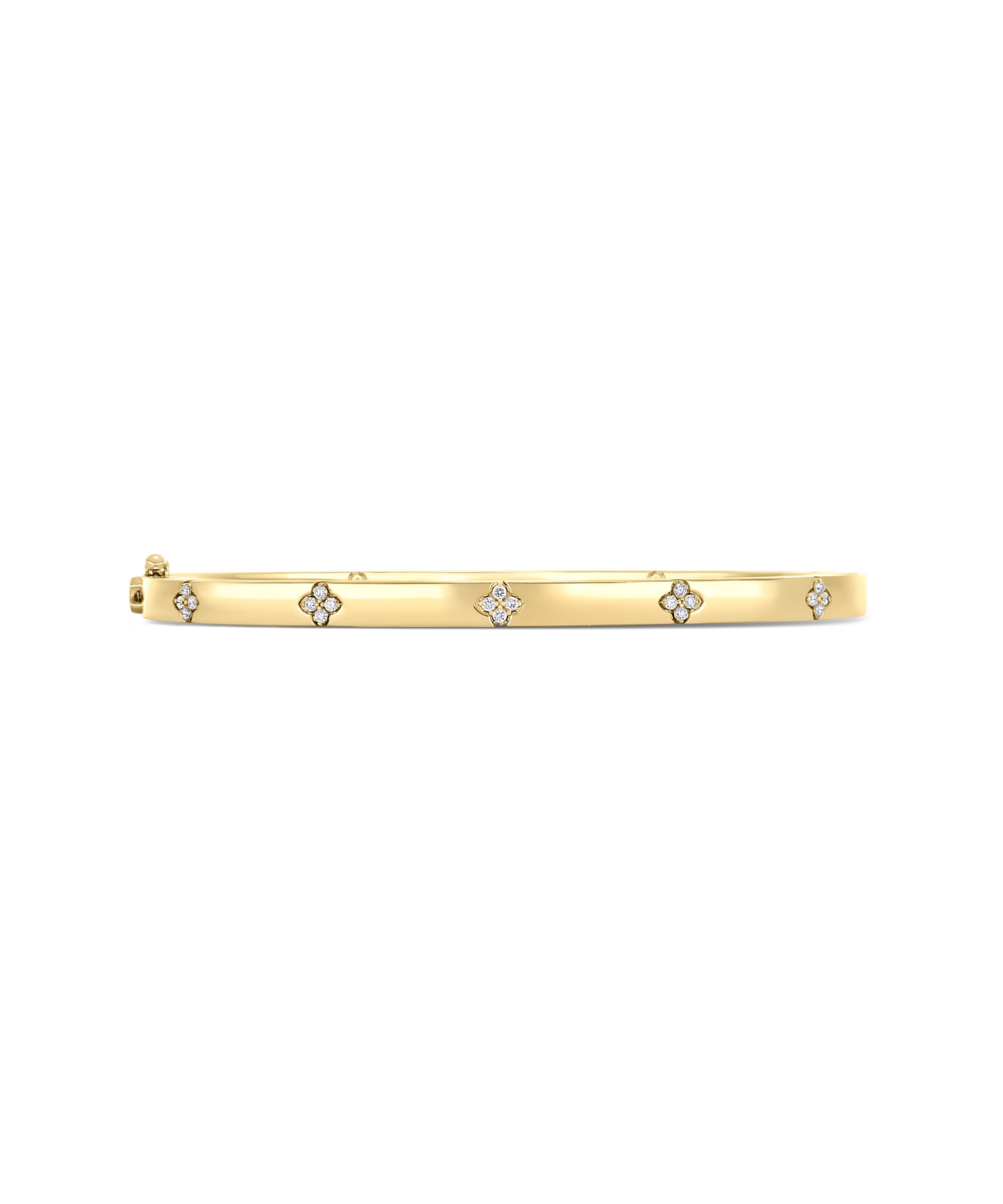 Pulsera Rígida Roberto Coin Love in Verona Oro Amarillo 18k y Diamantes | ADR777BA3820_Y_48X58