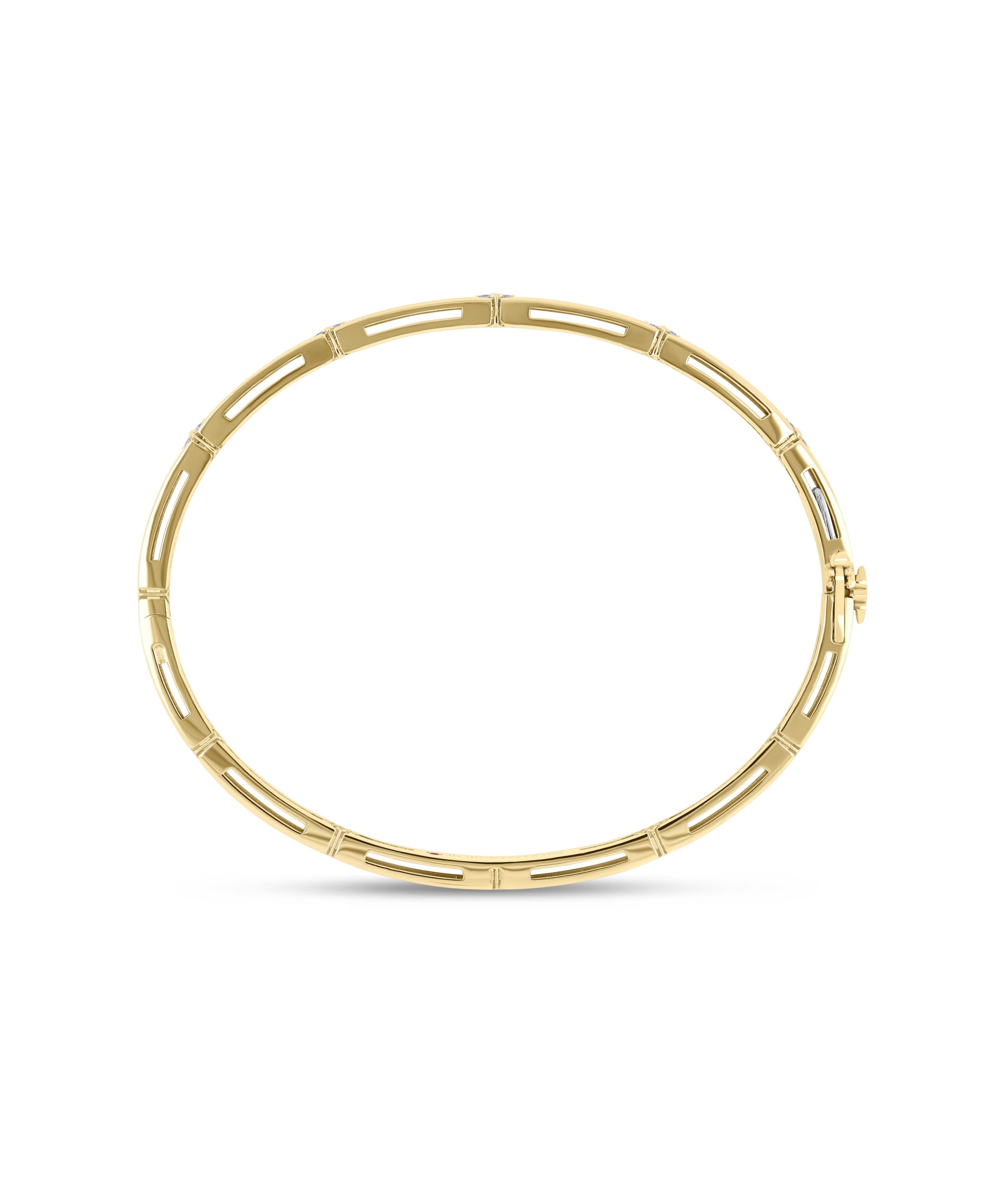 Pulsera Rígida Roberto Coin Love in Verona Oro Amarillo 18k y Diamantes | ADR777BA3820_Y_48X58
