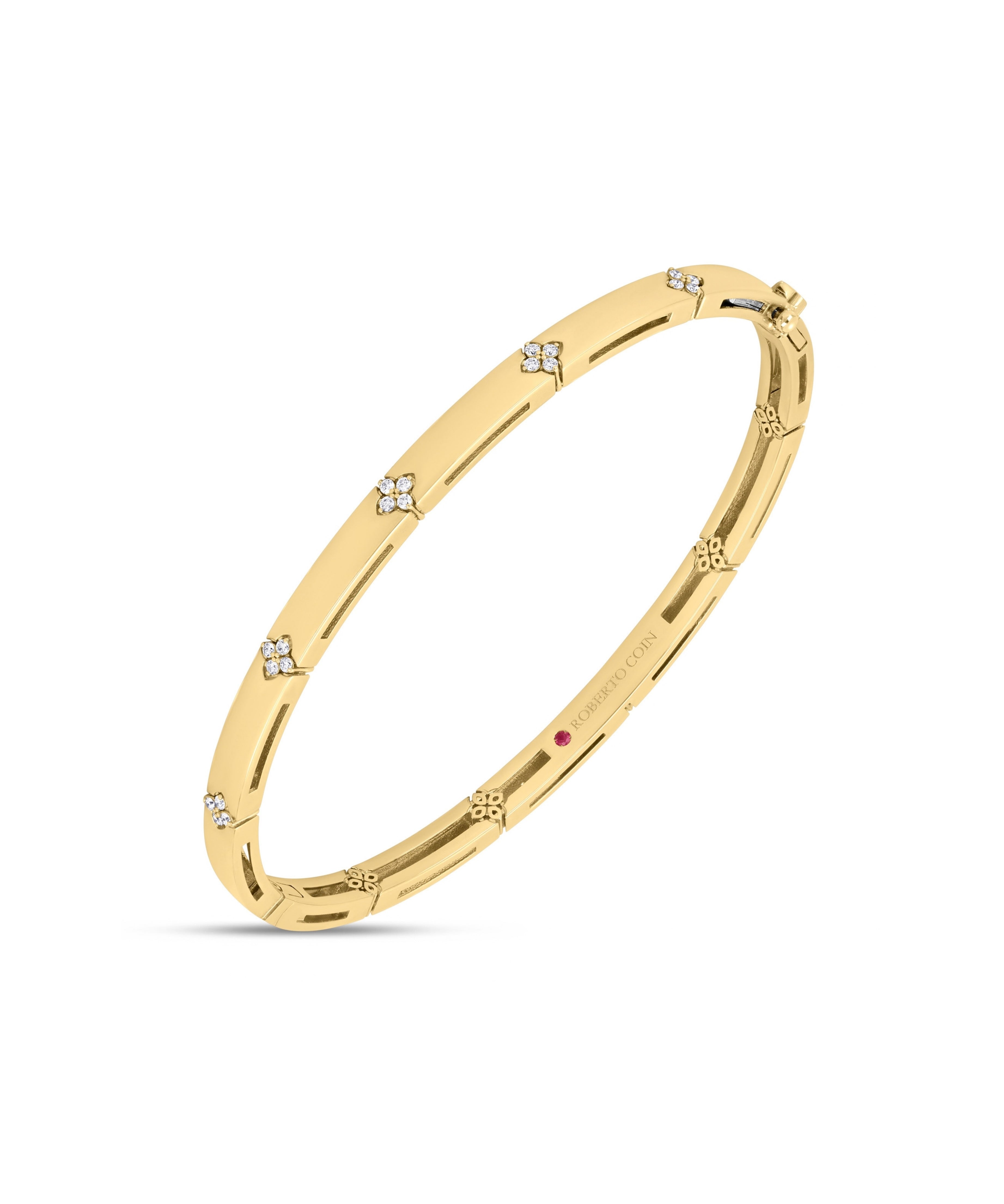 Pulsera Rígida Roberto Coin Love in Verona Oro Amarillo 18k y Diamantes | ADR777BA3820_Y_48X58