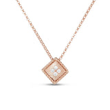 Collar Roberto Coin Palazzo Ducale Oro Rosa 18k y Diamantes | ADR777CL2826