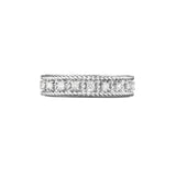 Anillo Roberto Coin Roman Barocco Oro Blanco 18k y Diamantes | ADR777RI1191-W