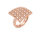 Anillo Roberto Coin Roman Barocco Oro Rosa 18k Diamantes | ADR777RI1204