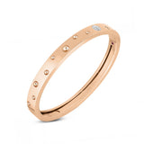Pulsera rígida Roberto Coin Pois Moi Oro Rosa 18K y Diamantes | ADR888BA1627-01