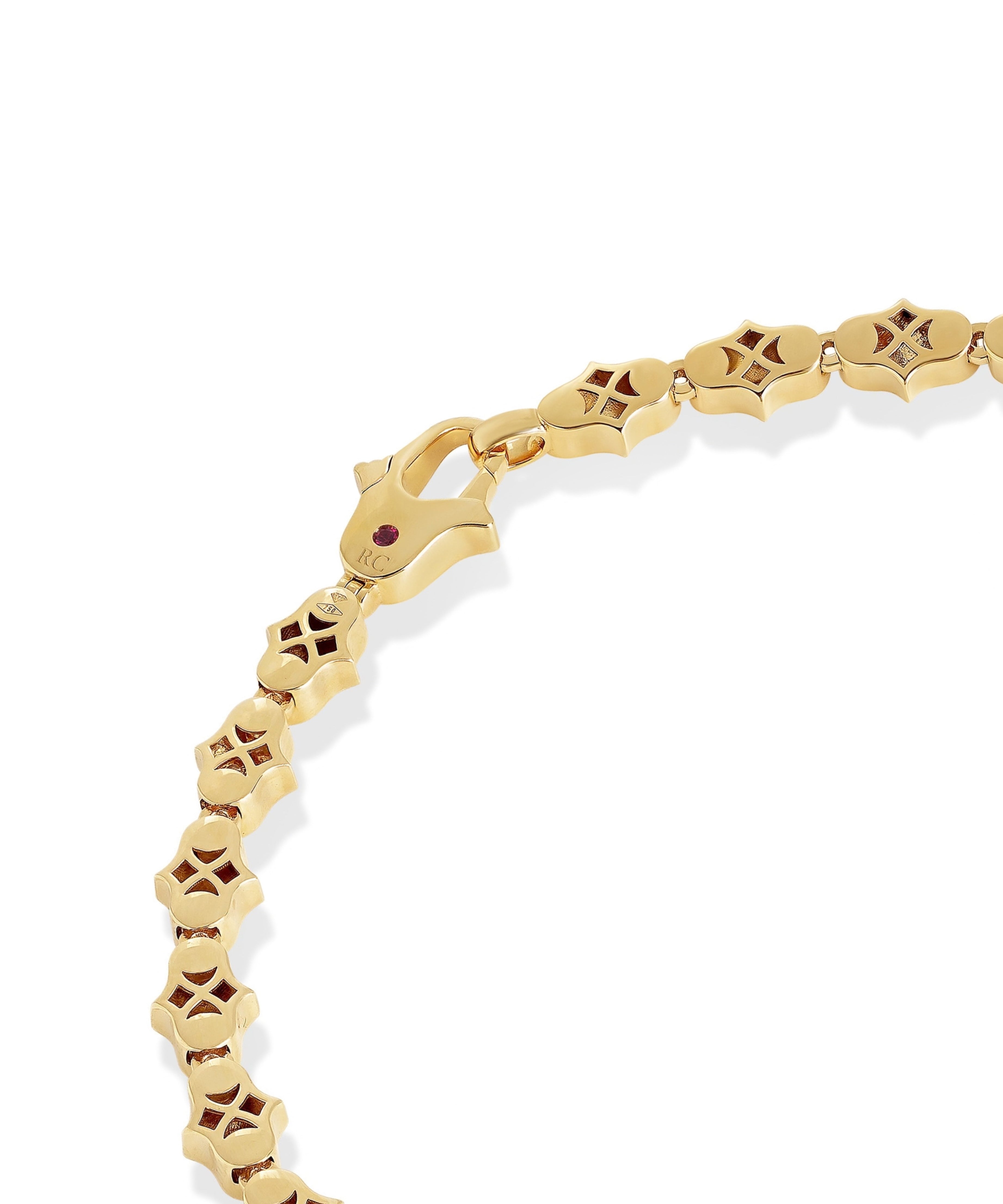 Pulsera Roberto Coin Cobra Oro Amarillo 18k y Diamantes | ADR888BR2829_Y_018.00