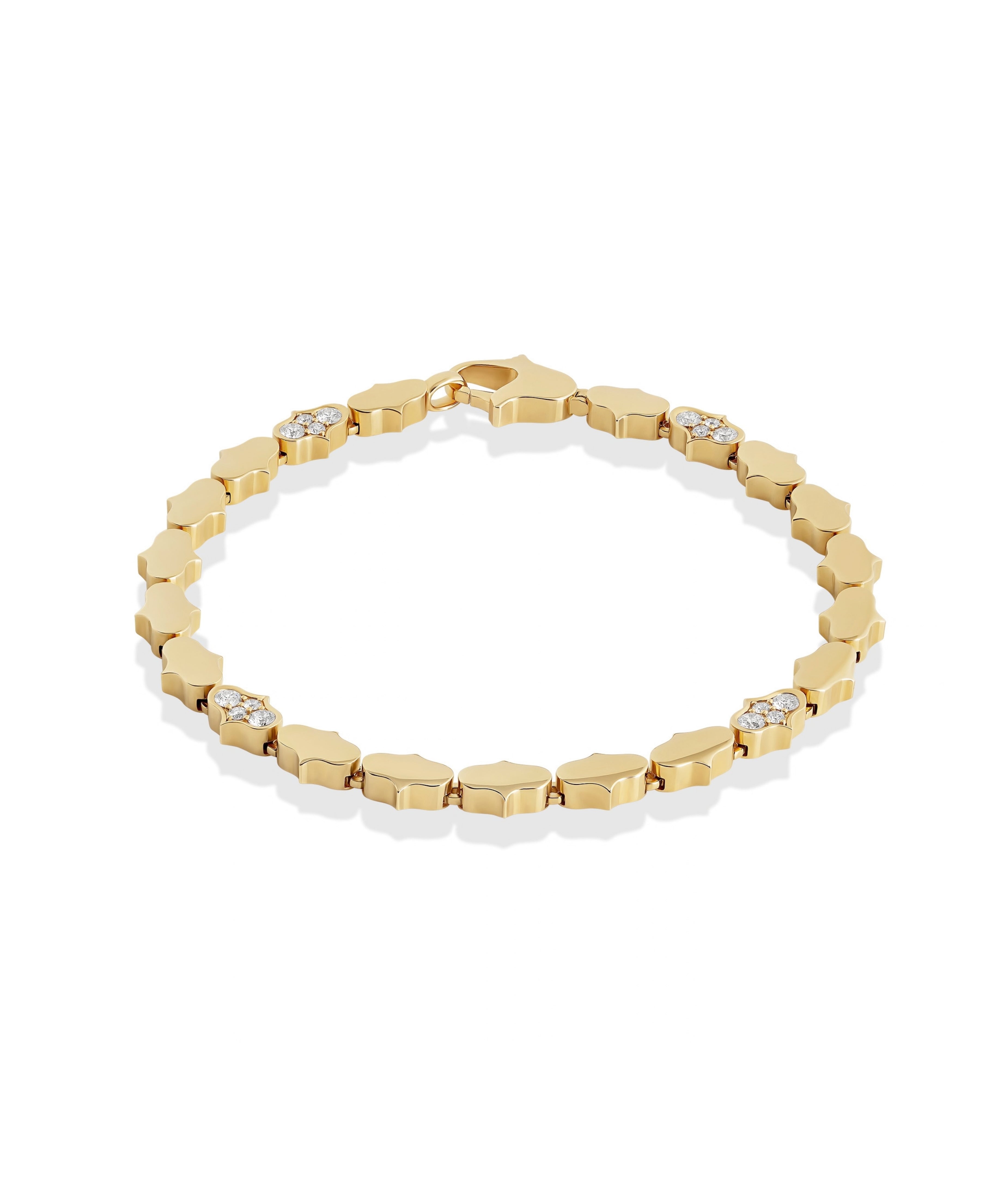 Pulsera Roberto Coin Cobra Oro Amarillo 18k y Diamantes | ADR888BR2829_Y_018.00