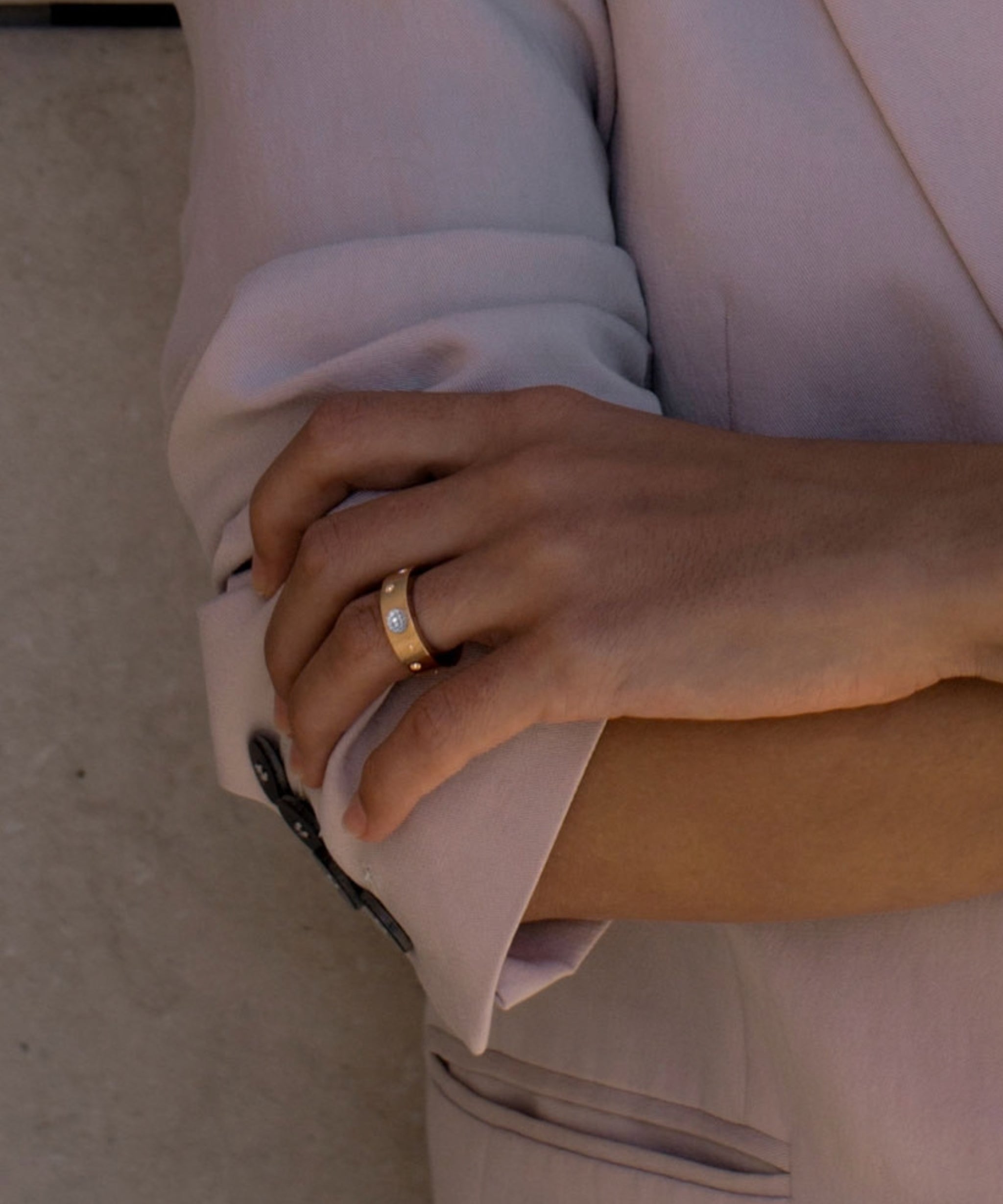 Anillo Roberto Coin Pois Moi Oro Rosa 18k y Diamantes | ADR888RI1627