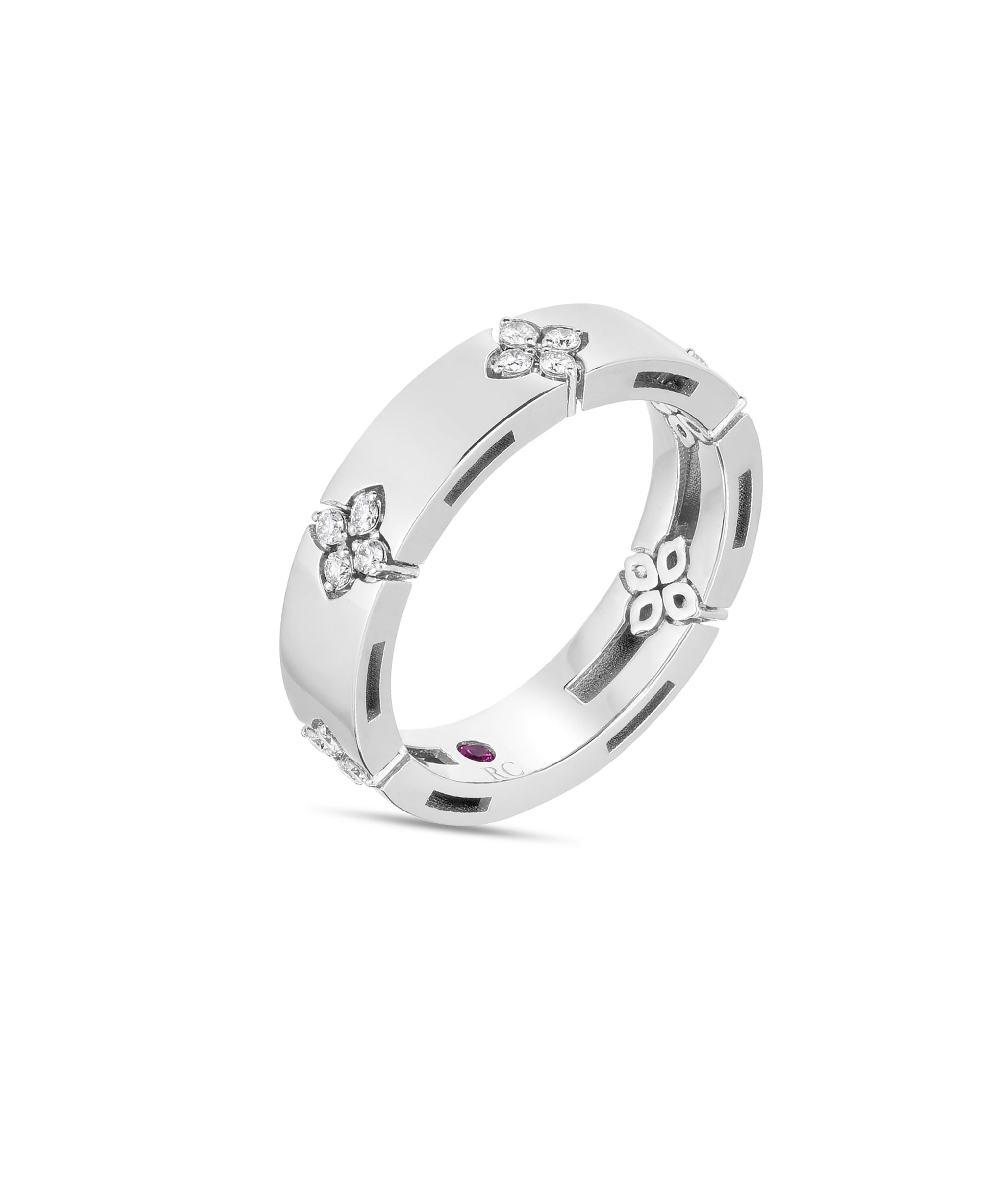 Anillo Roberto Coin Love in Verona Oro Blanco 18k Diamantes | ADR888RI2013