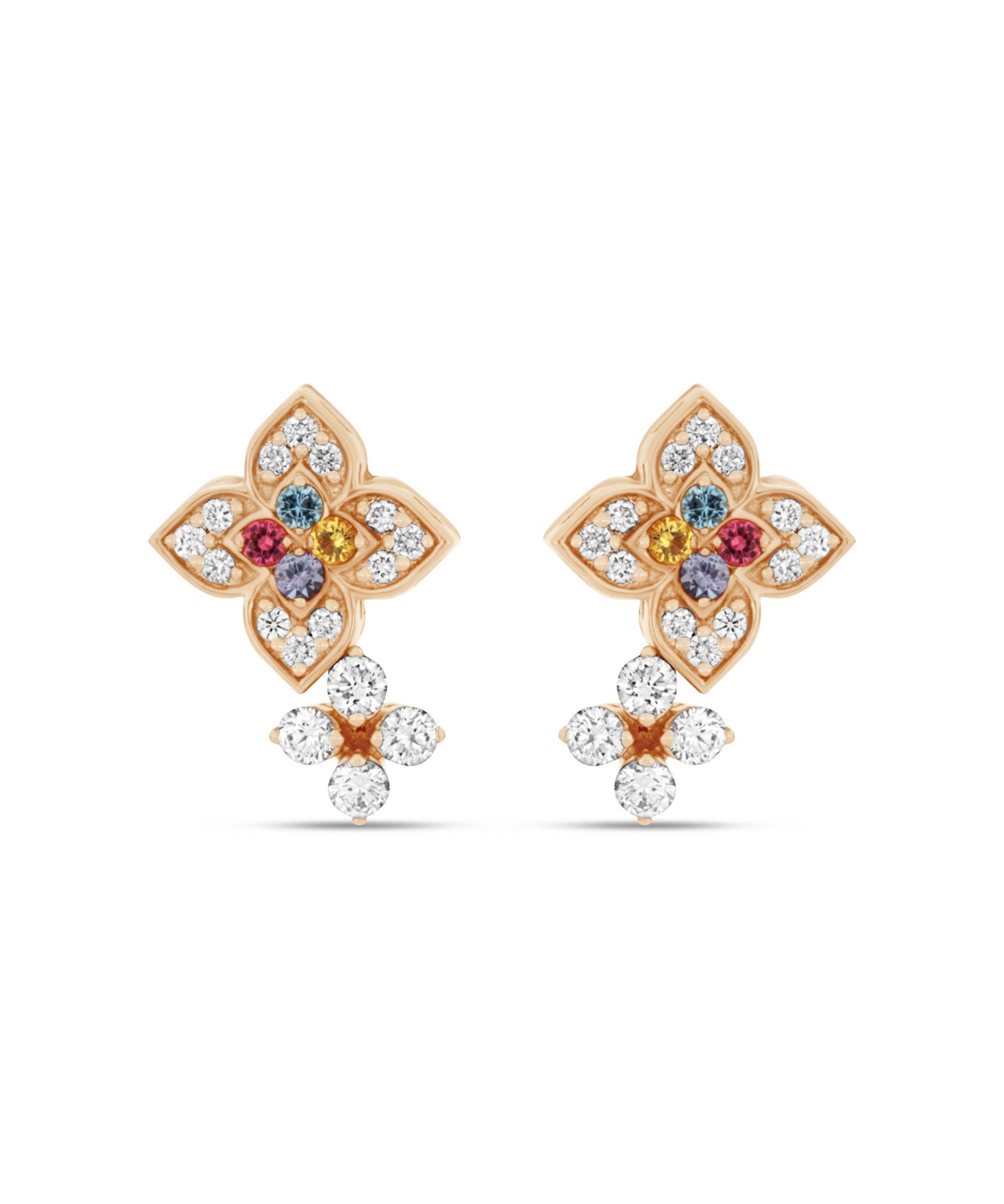 Pendientes Roberto Coin Venetian Princess Oro Amarillo 18K Diamantes | 991J02297389