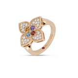 Anillo Roberto Coin Venetian Princess Oro Rosa 18K Diamantes y Gemas | 991J02297379