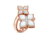 Anillo Roberto Coin Princess Flower Oro Rosa 18K y Diamantes | ADV888RI1571