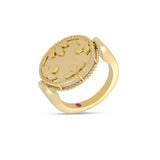 Anillo Venetian Medallions Roberto Coin en Oro Amarillo con Nácar y Diamantes | ADV888RI2500