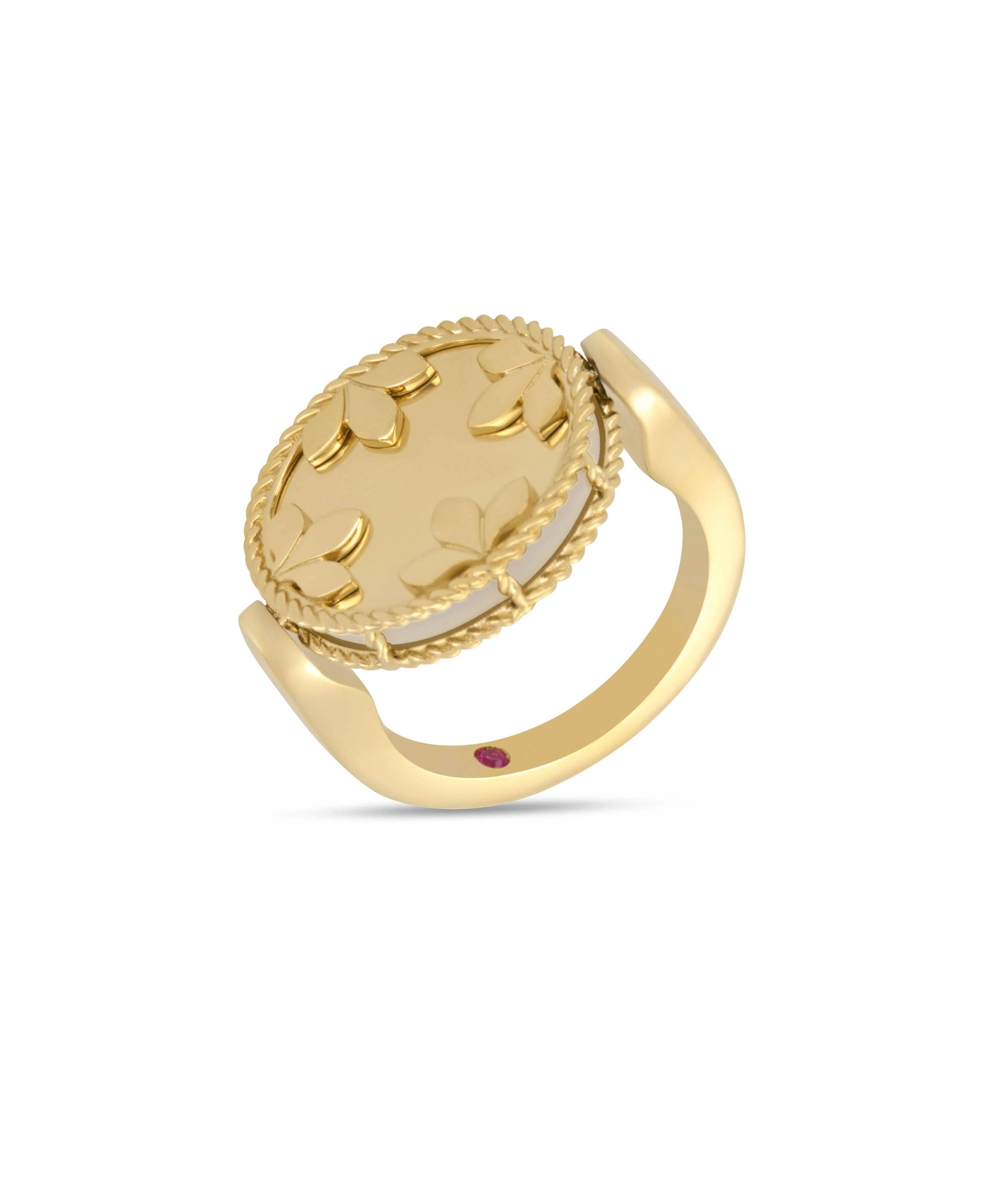 Anillo Venetian Medallions Roberto Coin en Oro Amarillo con Nácar y Diamantes | ADV888RI2500
