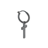 Piercing Marco Dal Maso Individual de Cruz en Plata Oxidada | AGOR0015-01BV