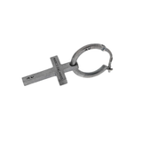 Piercing Marco Dal Maso Individual de Cruz en Plata Oxidada | AGOR0015-01BV