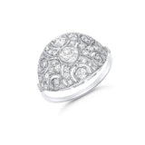 Anillo de Compromiso Vintage con 0,95 cts de Diamantes en Platino