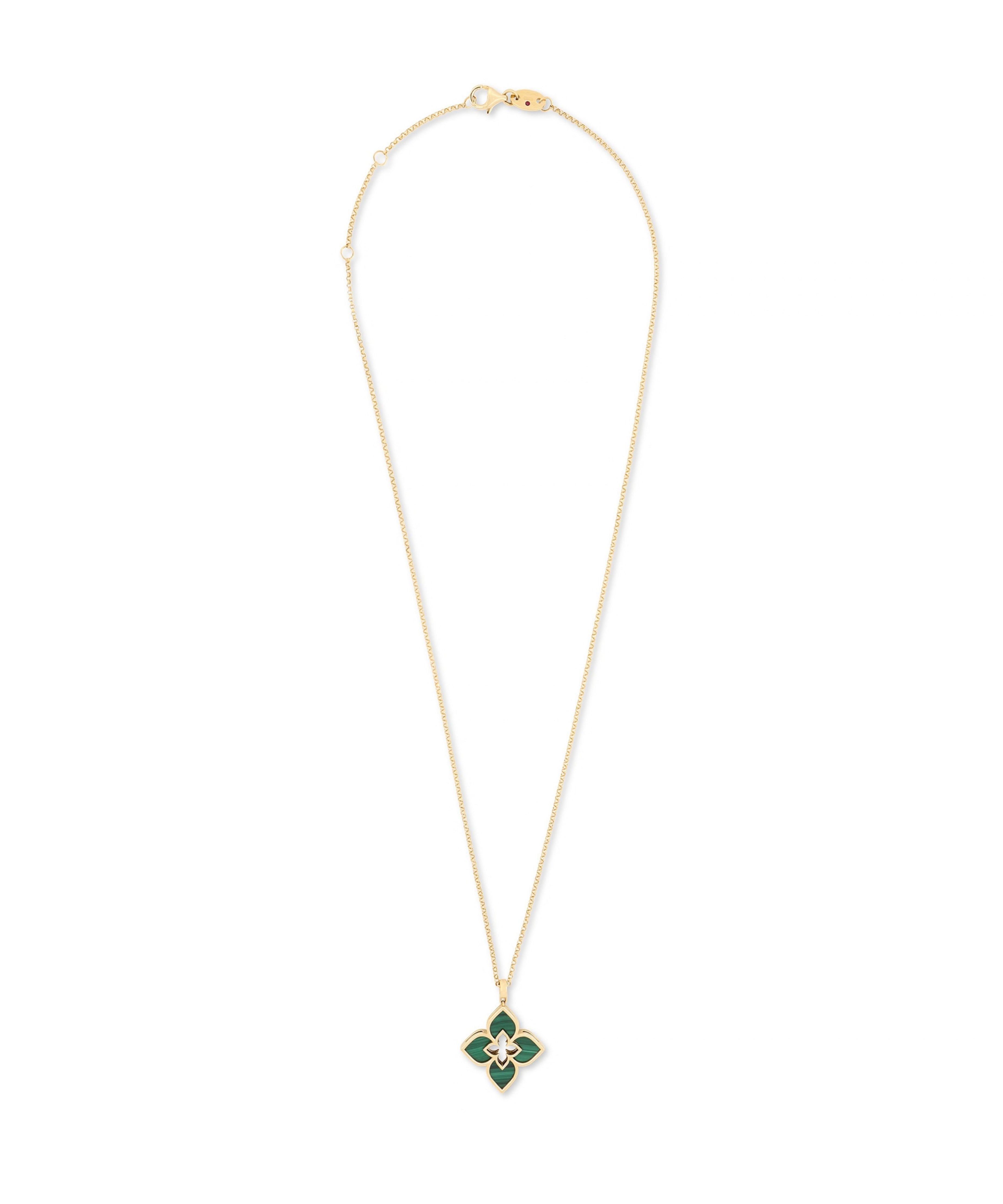 Collar Roberto Coin Venetian Princess Oro Amarillo 18 kt con Malaquita | ARV777CL3190_01