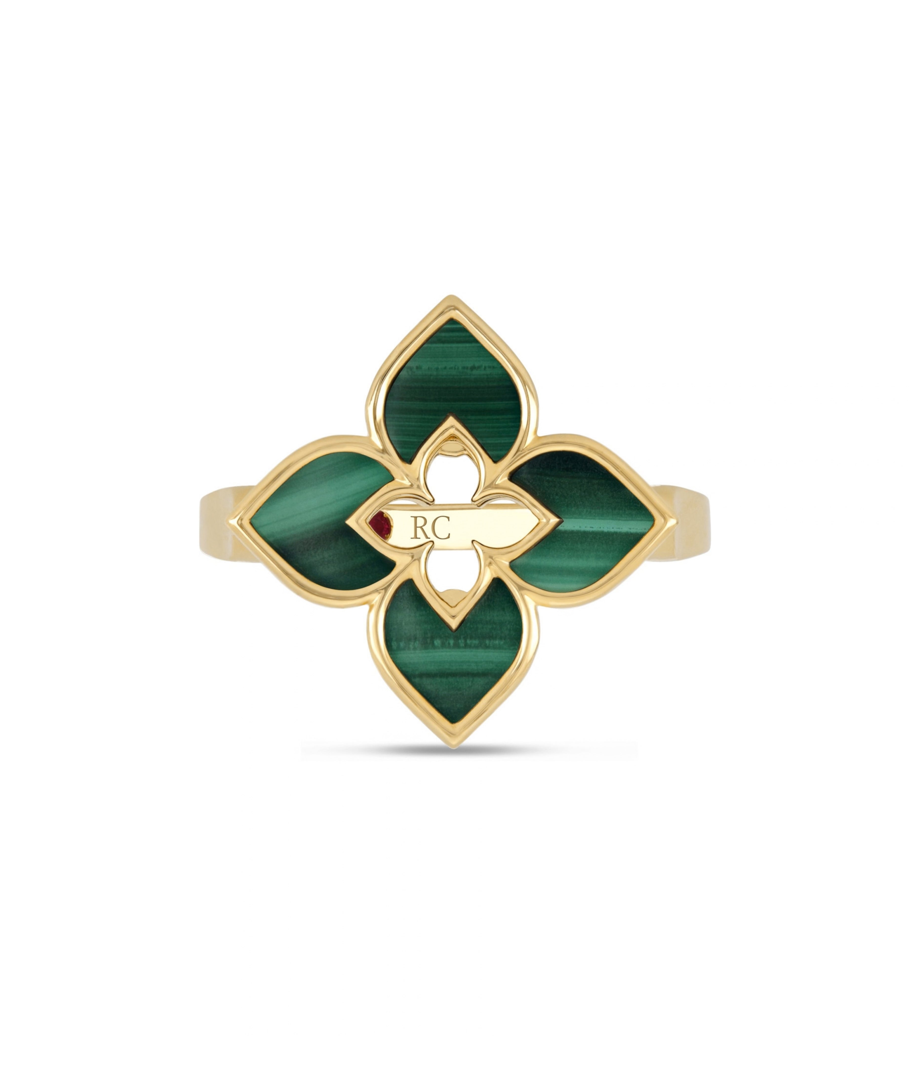Anillo Roberto Coin Venetian Princess Oro Amarillo 18K y Malaquita | ARV777RI3190