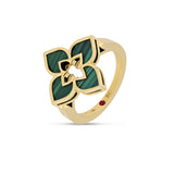 Anillo Roberto Coin Venetian Princess Oro Amarillo 18K y Malaquita | ARV777RI3190