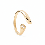 Anillo PDPAOLA  Caramelle Abierto Plata Baño Oro | AN01-D69