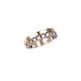 Anillo DELCERRO Minimal Bicolor Pavé | 10608B