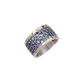 Anillo DELCERRO Oro y Plata Pavé Gris | 10948G