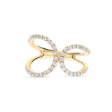 Anillo Lazo con Diamantes 0,47 cts en Oro Amarillo